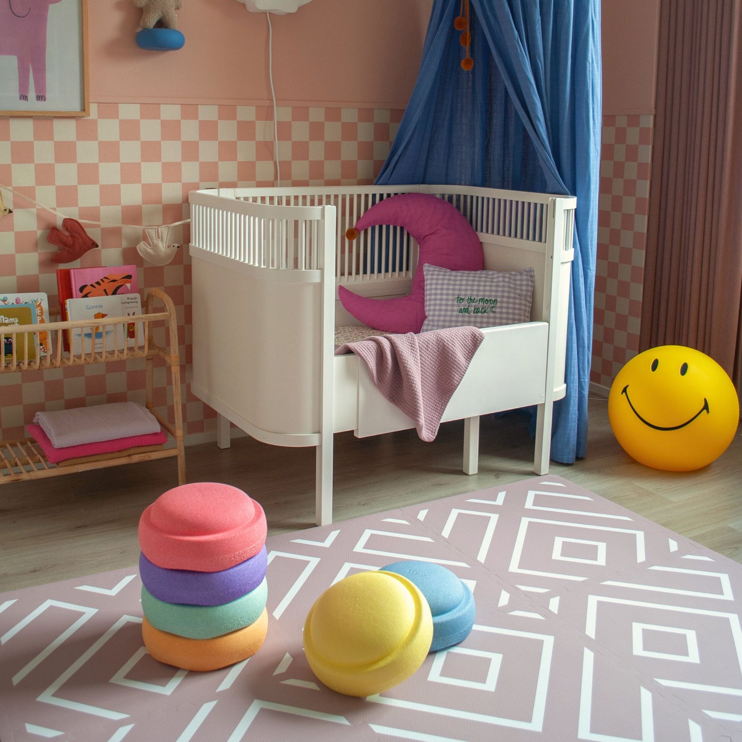 Modern Blocks - Old pink - Playmat